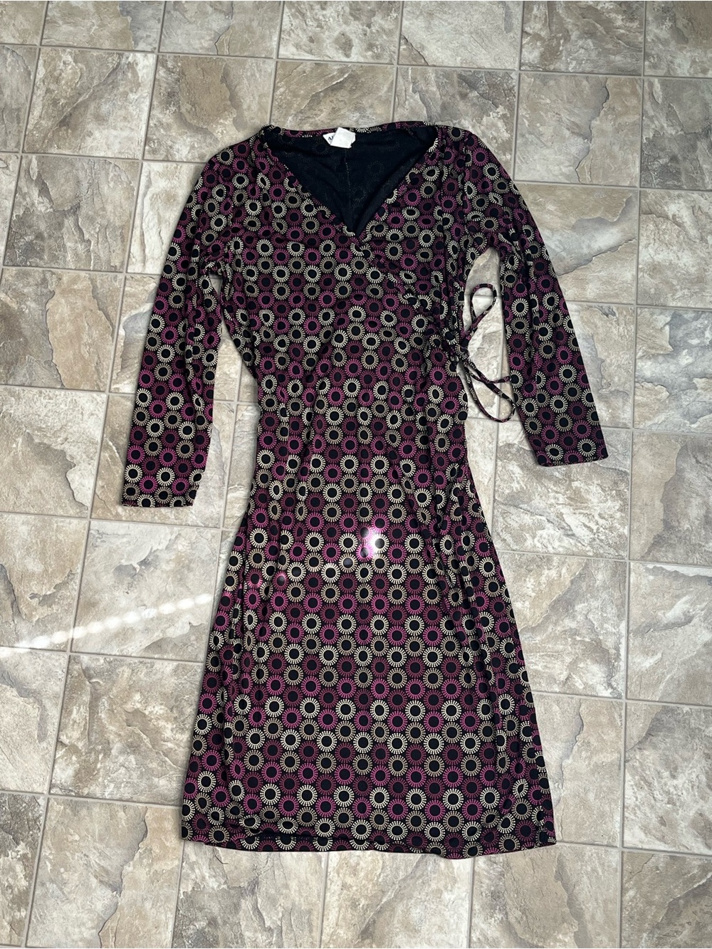 WomenCircle Print Wrap Dress